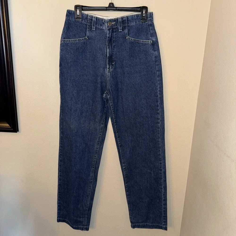 Vintage Riders by Lee High Rise Jeans Sz 6 Medium Wash 100%‎ Cotton Straight Leg